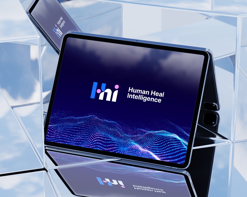 Human Health Intelligence identity displayed on a tablet screen