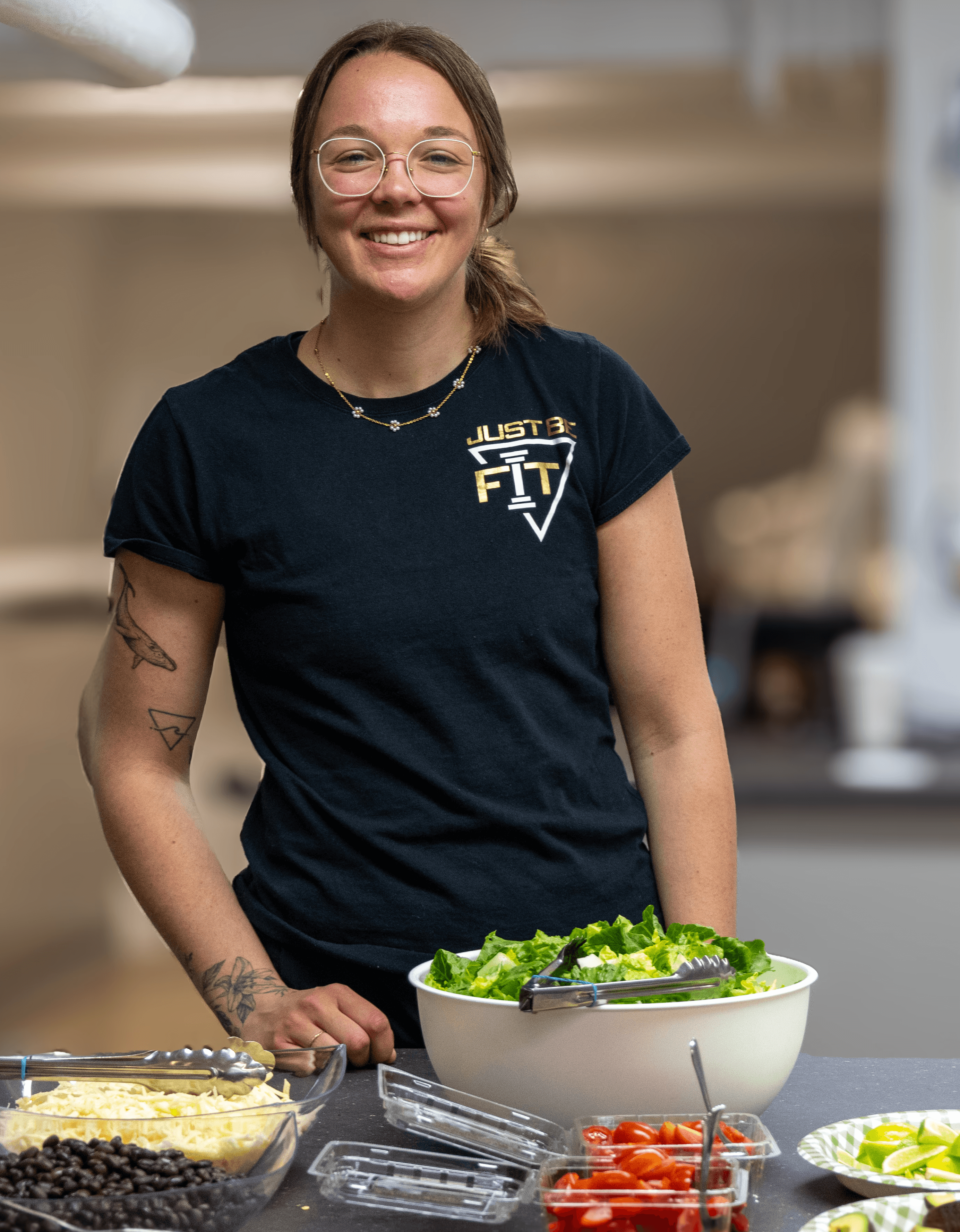 Camille Landry nutritionniste présentant des recettes saines et rapides de la bibliothèque culinaire Progrès-Fit pour toute la famille