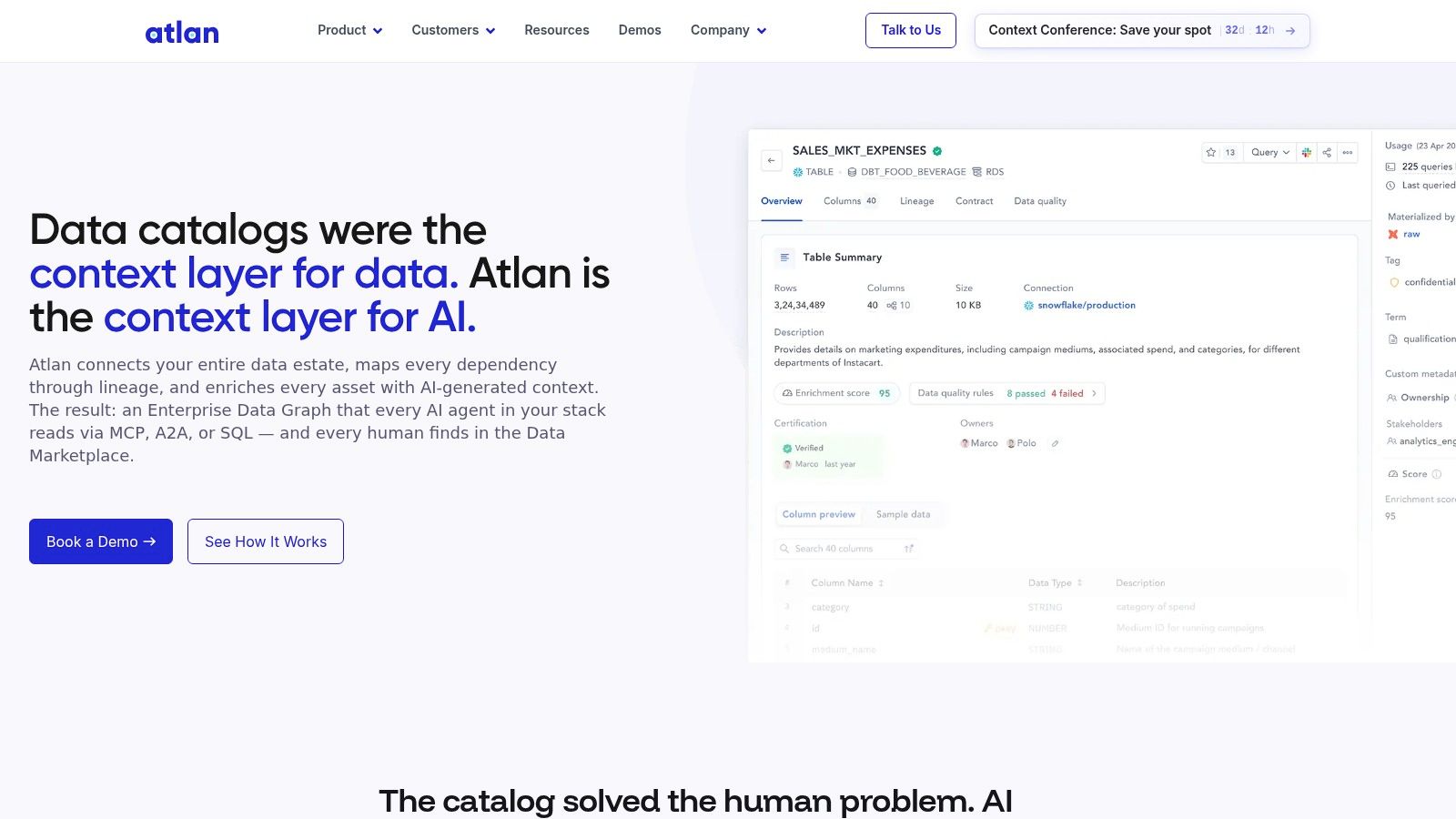 Atlan Active Metadata Catalog