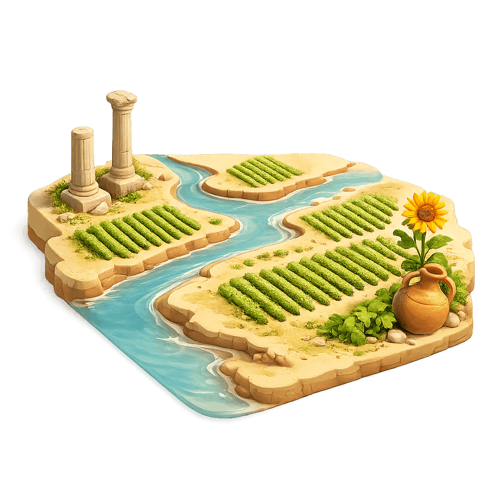 Artistic illustration of the Mykolaiv Oblast wine region.