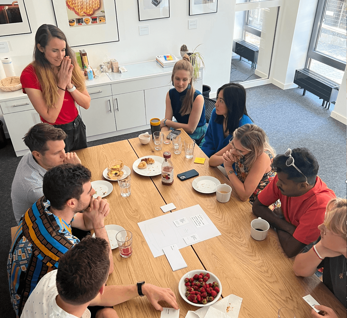 Running a small ideation workshop with the team