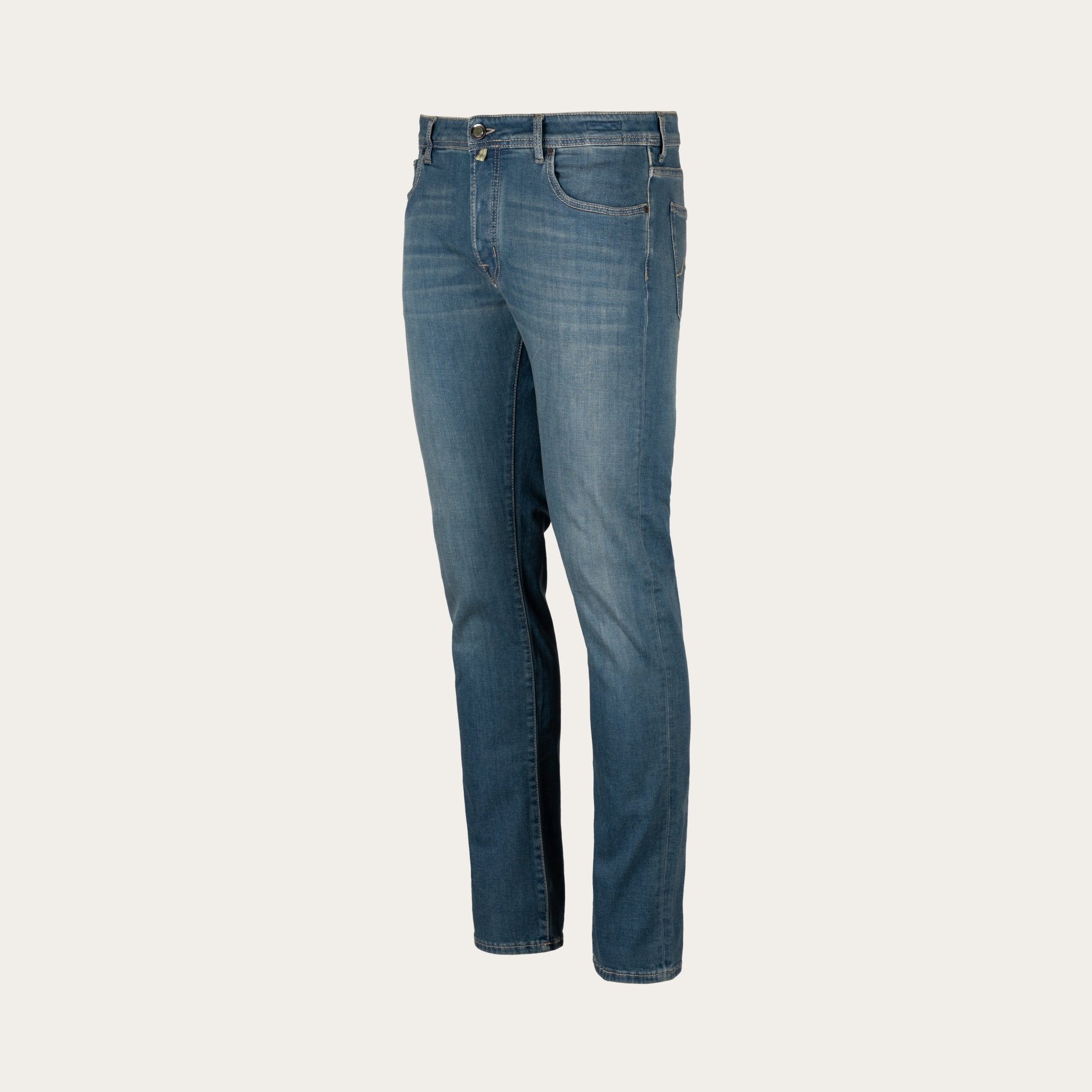 Bard Regular Jeans in Light Blue Rinse Wash - Mandelli UK
