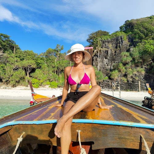 Enjoy time on our beautiful classic private longtail boats.