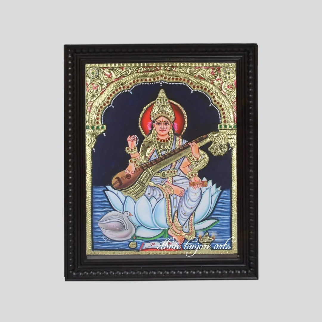 Saraswathi Tanjore Painting