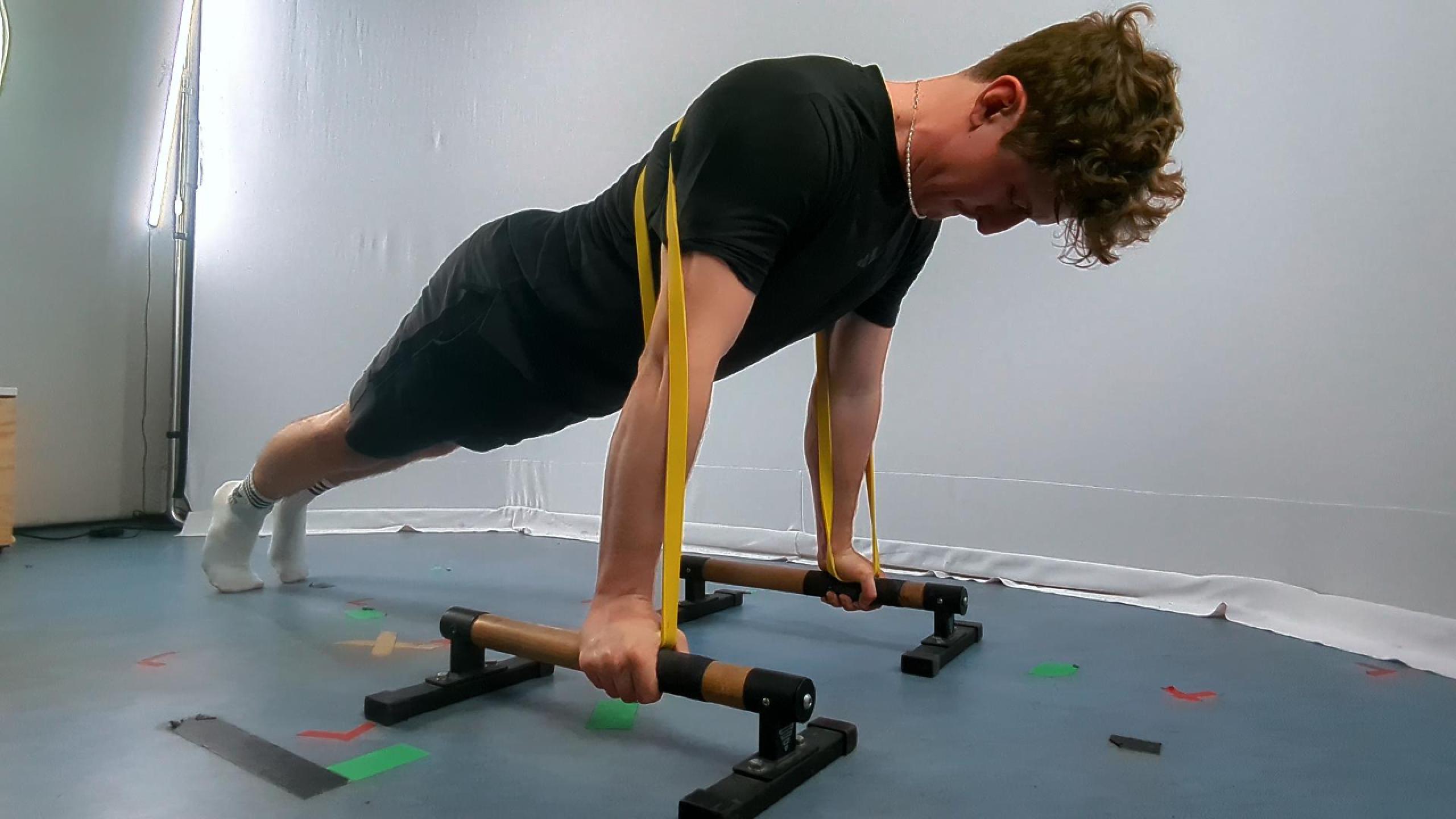 Band Resisted Push Ups