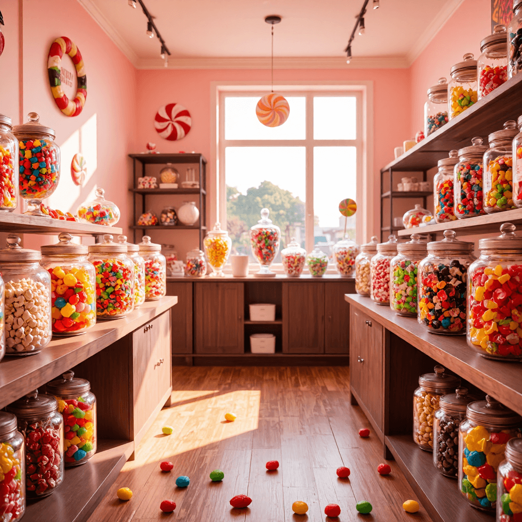 product photography of jar of gummy candies