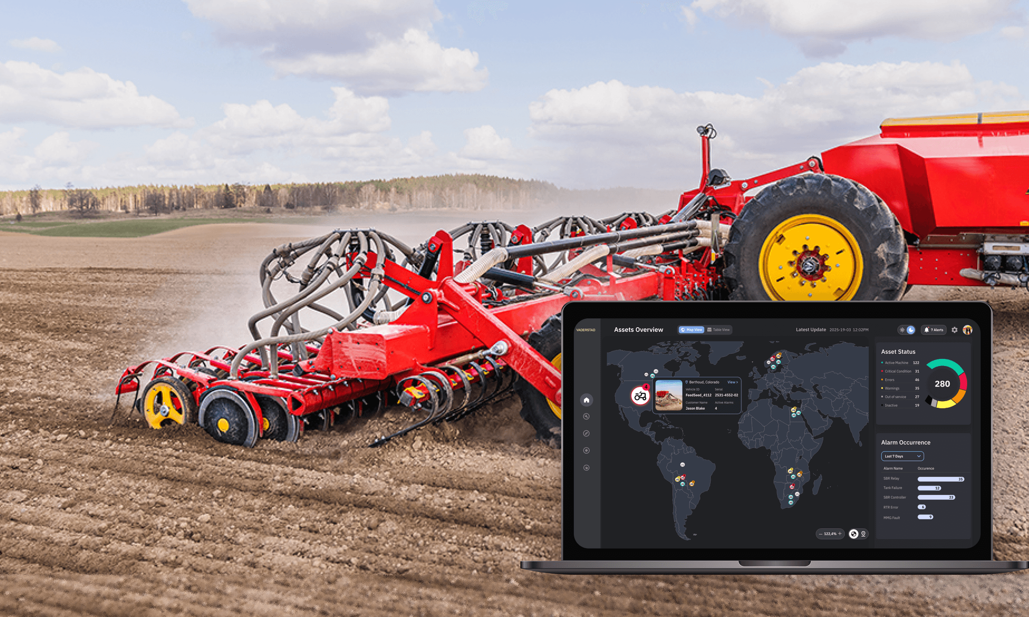 Clario dashboard showing balance, daily spending limit, savings plans, and real-time expense tracking in a modern interface.