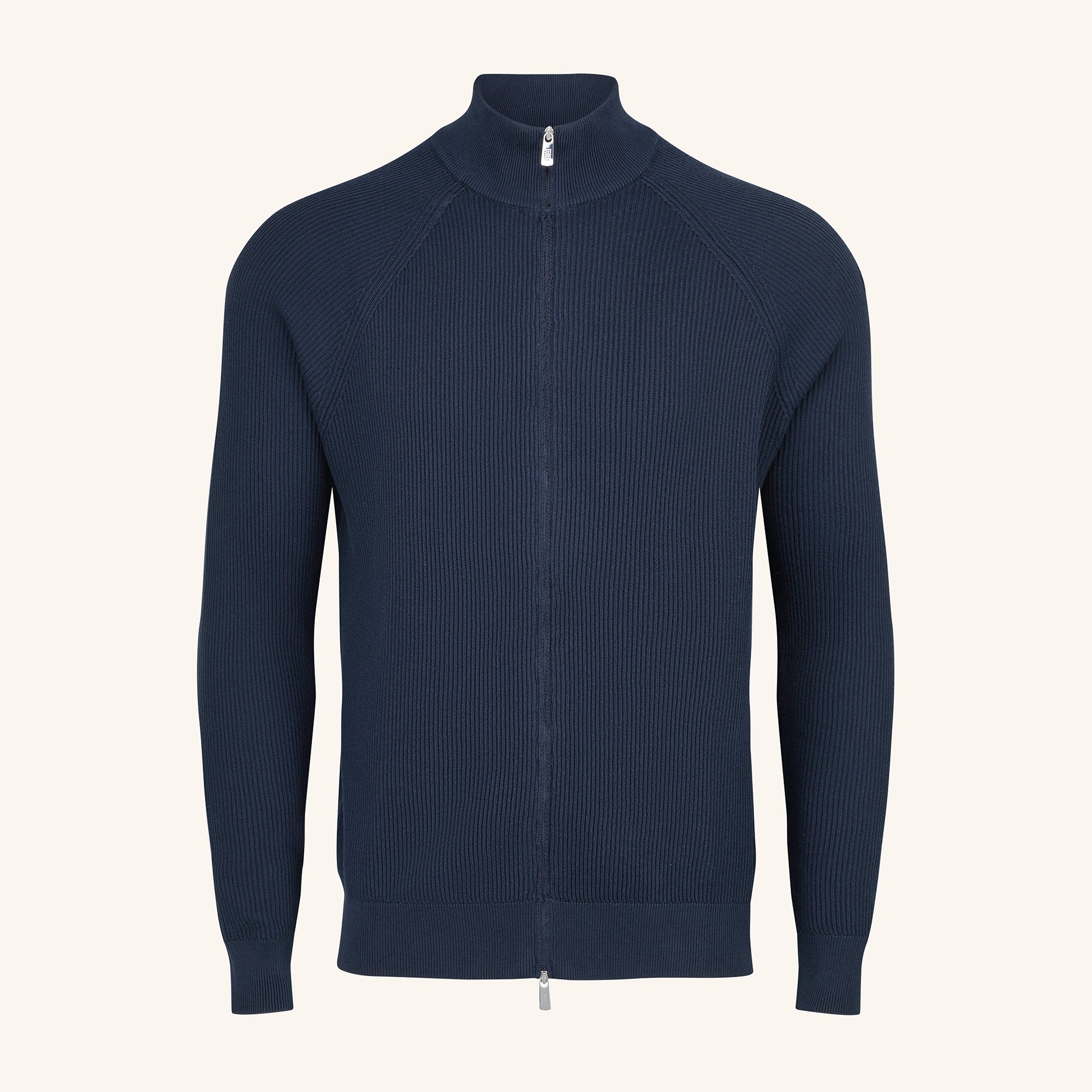 Paul Open Giza Dusty Full Zip Cardigan - Mandelli UK