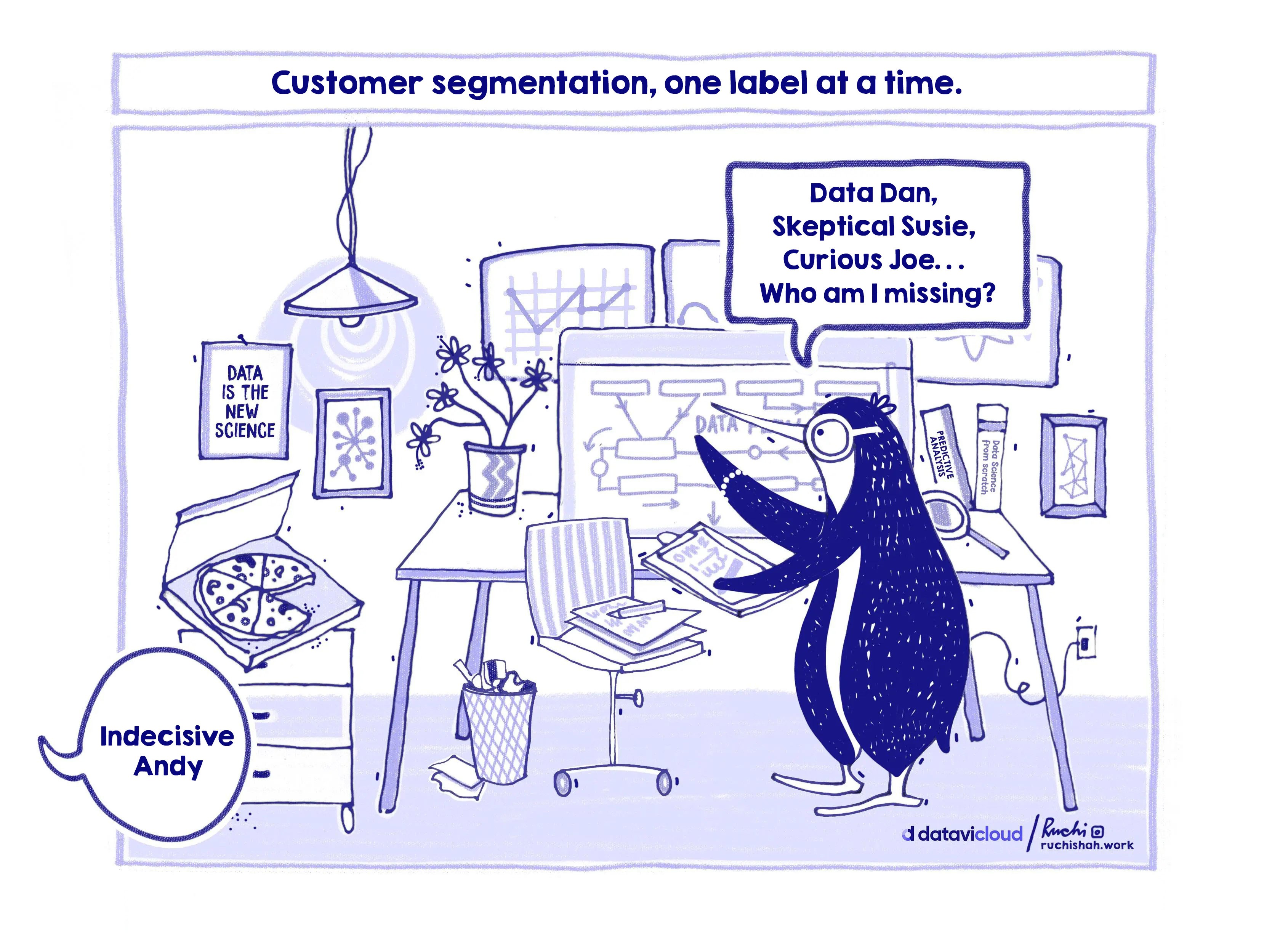 A comic of two penguins drinking coffee and watching a screen titled 'Gone With The Wind,' illustrating corporate DEI budgets being traded for AI compute and server space.