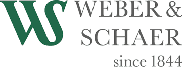 Logo for Weber & Schaer, featuring the name in green with "since 1814" below in gray.