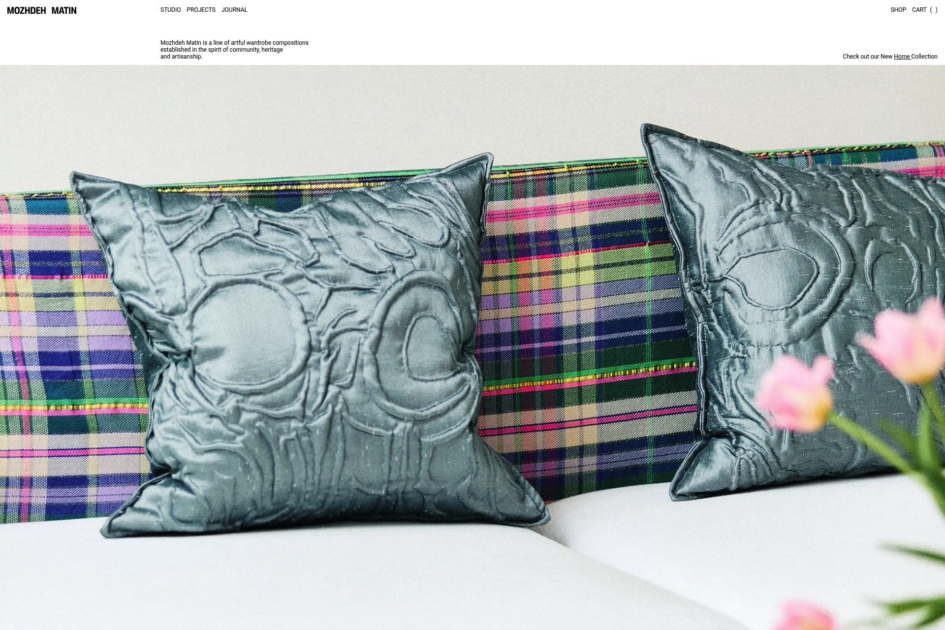 Screenshot of Mozhdeh Matin website