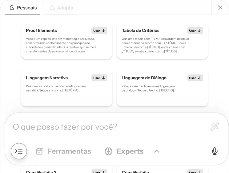 Seção Pessoal