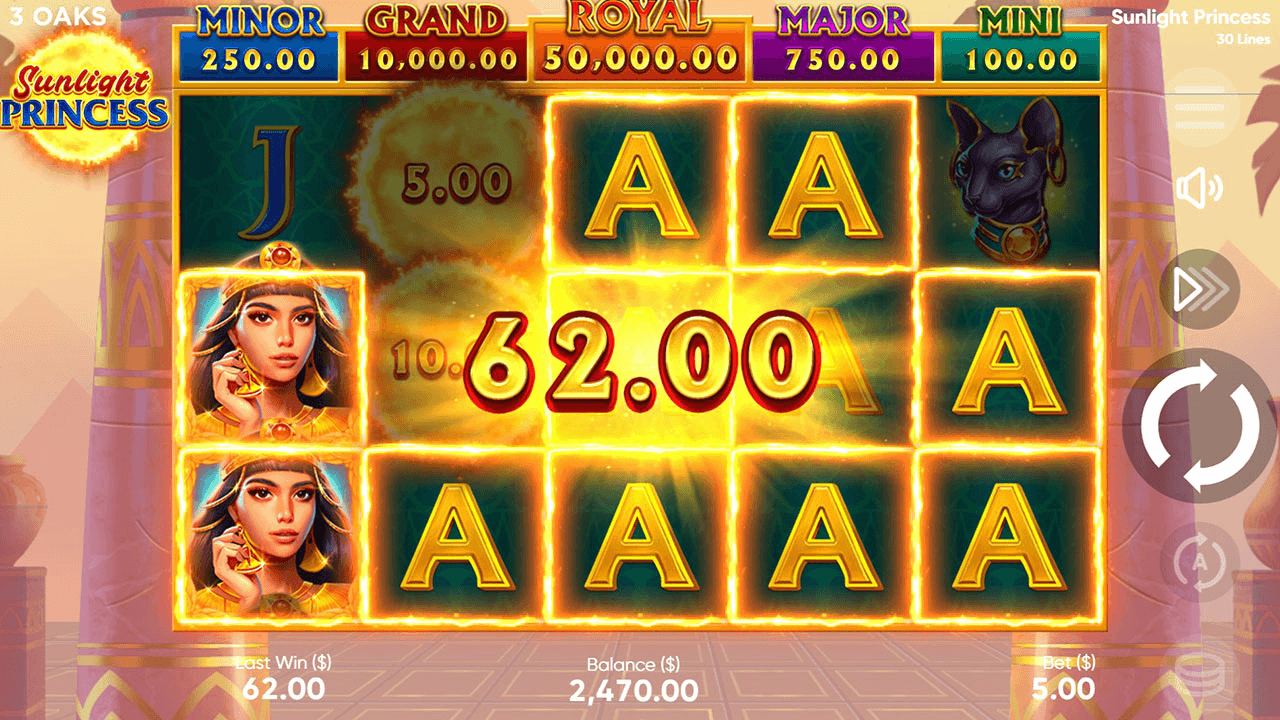 Sunlight Princess - capture officielle 3 Oaks Gaming