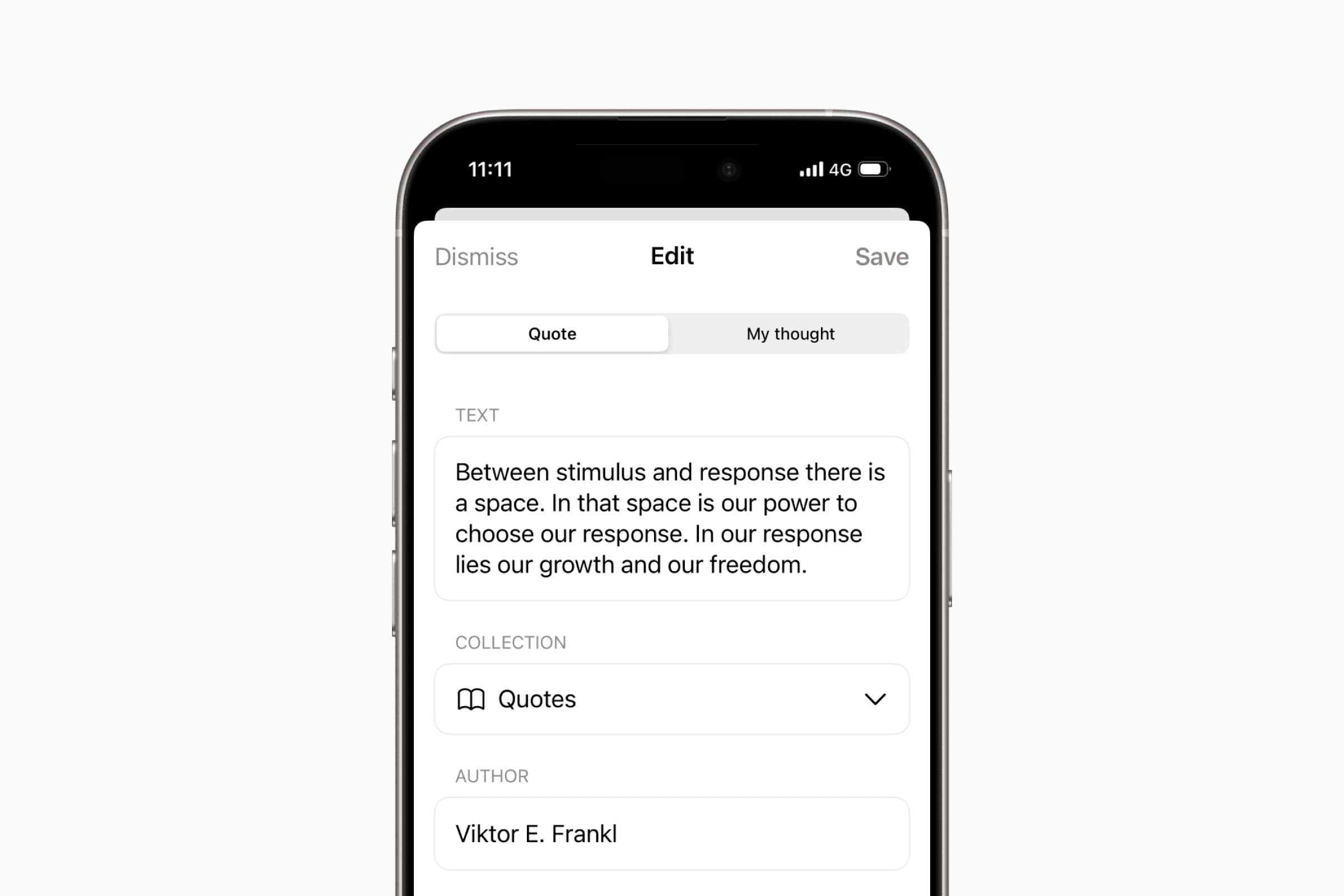 Thoughts App