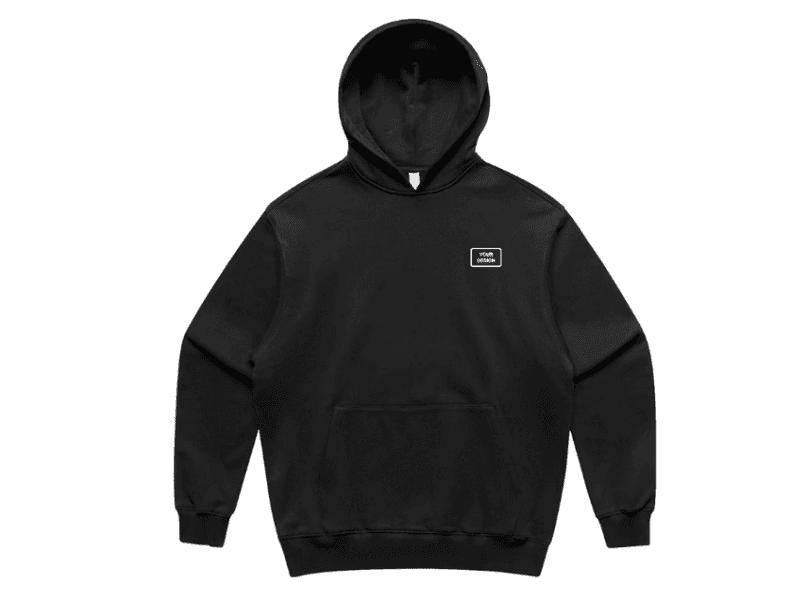 Branded heavyweight hoodie for winter corporate merchandise