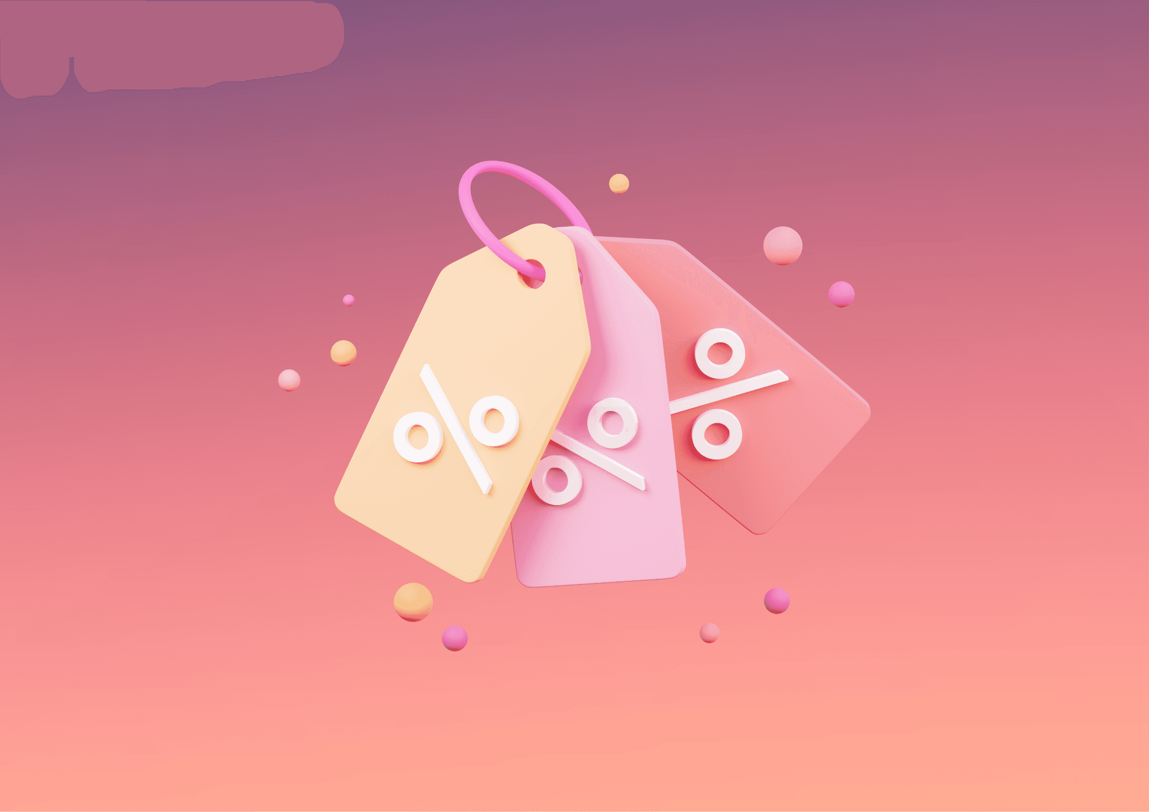 Biznes na Insta – trójwymiarowe metki z symbolem procentu. Black Friday jako okazja do sprzedaży z głową, bez chaosu i presji.