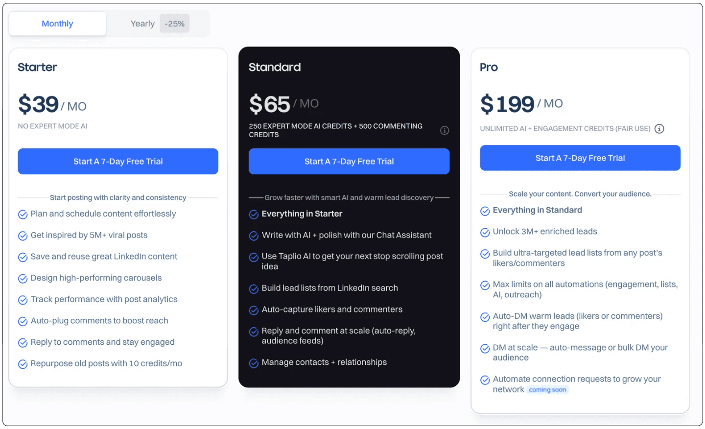 Taplio's pricing review 2025