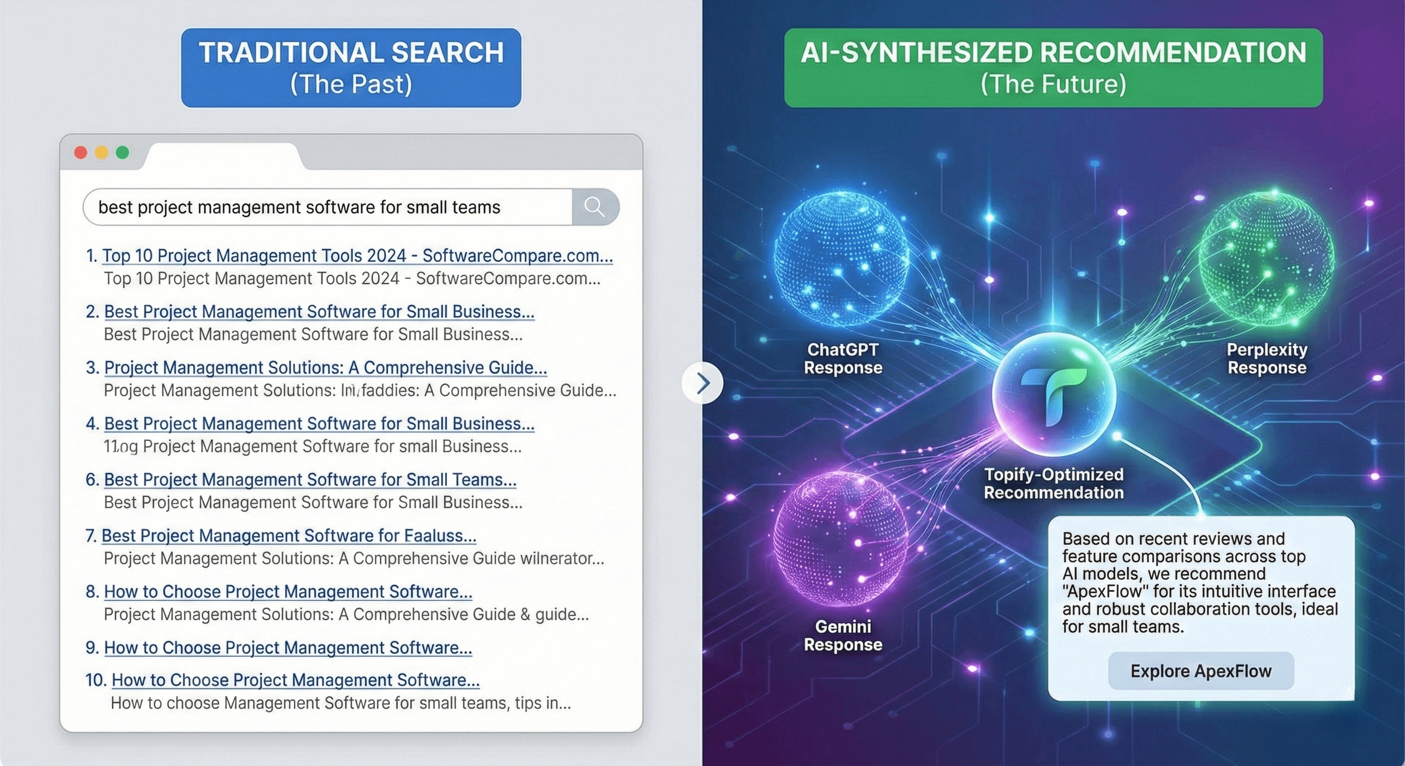 comparison matrix: tracking across the "big four"