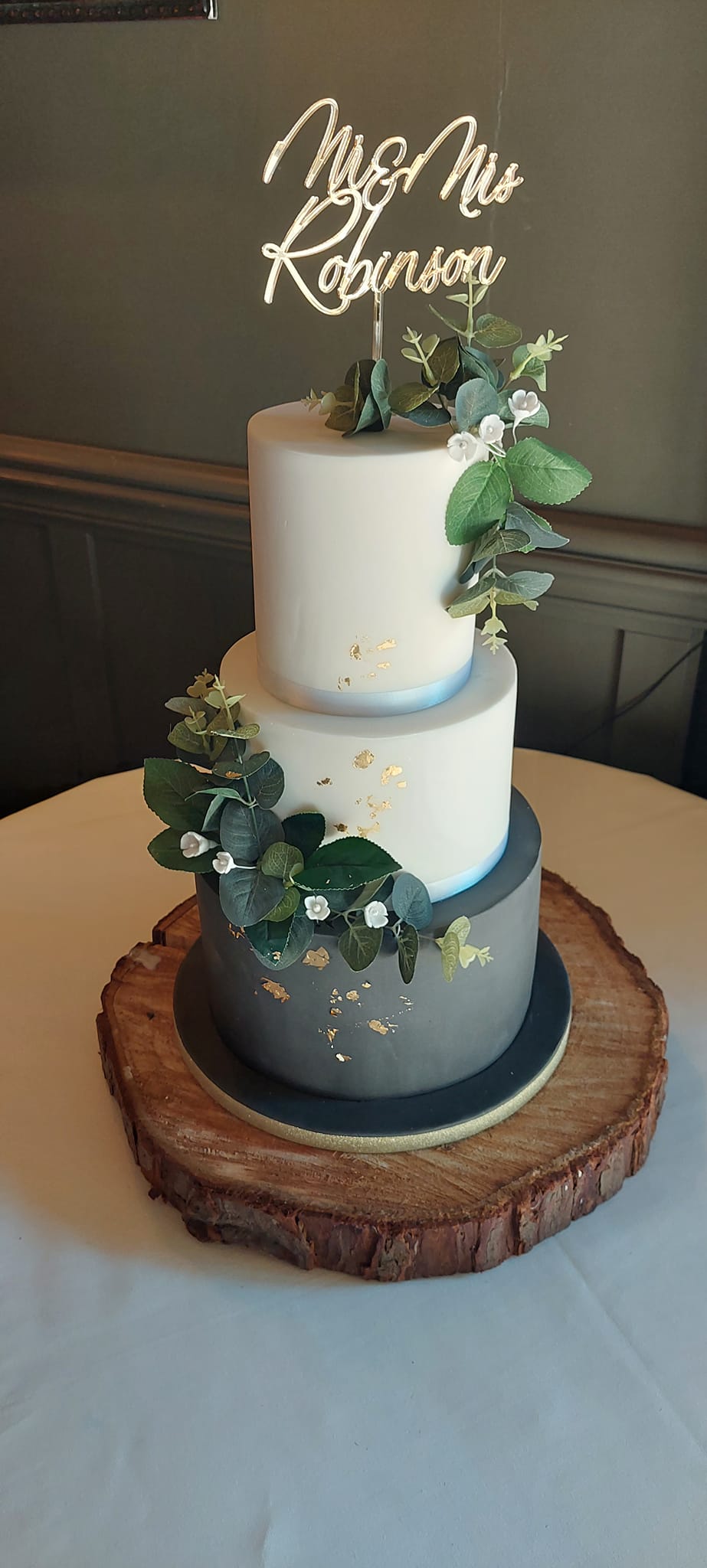 Slate & Ivory Elegance by Sherbert Moon