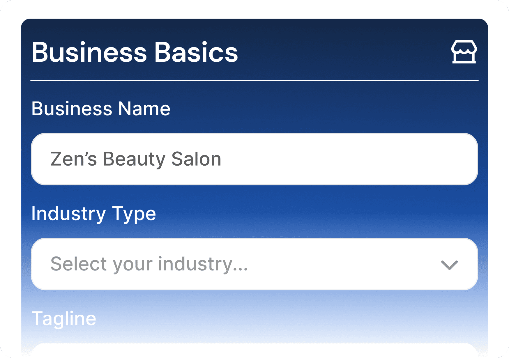 cashflow widget on financial dashboard