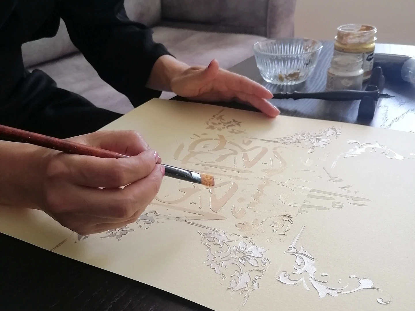 Detalj kaligrafskog pera – Anita Ibukić