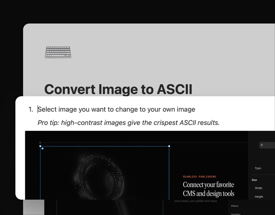 Video to ascii converter component thumbnail