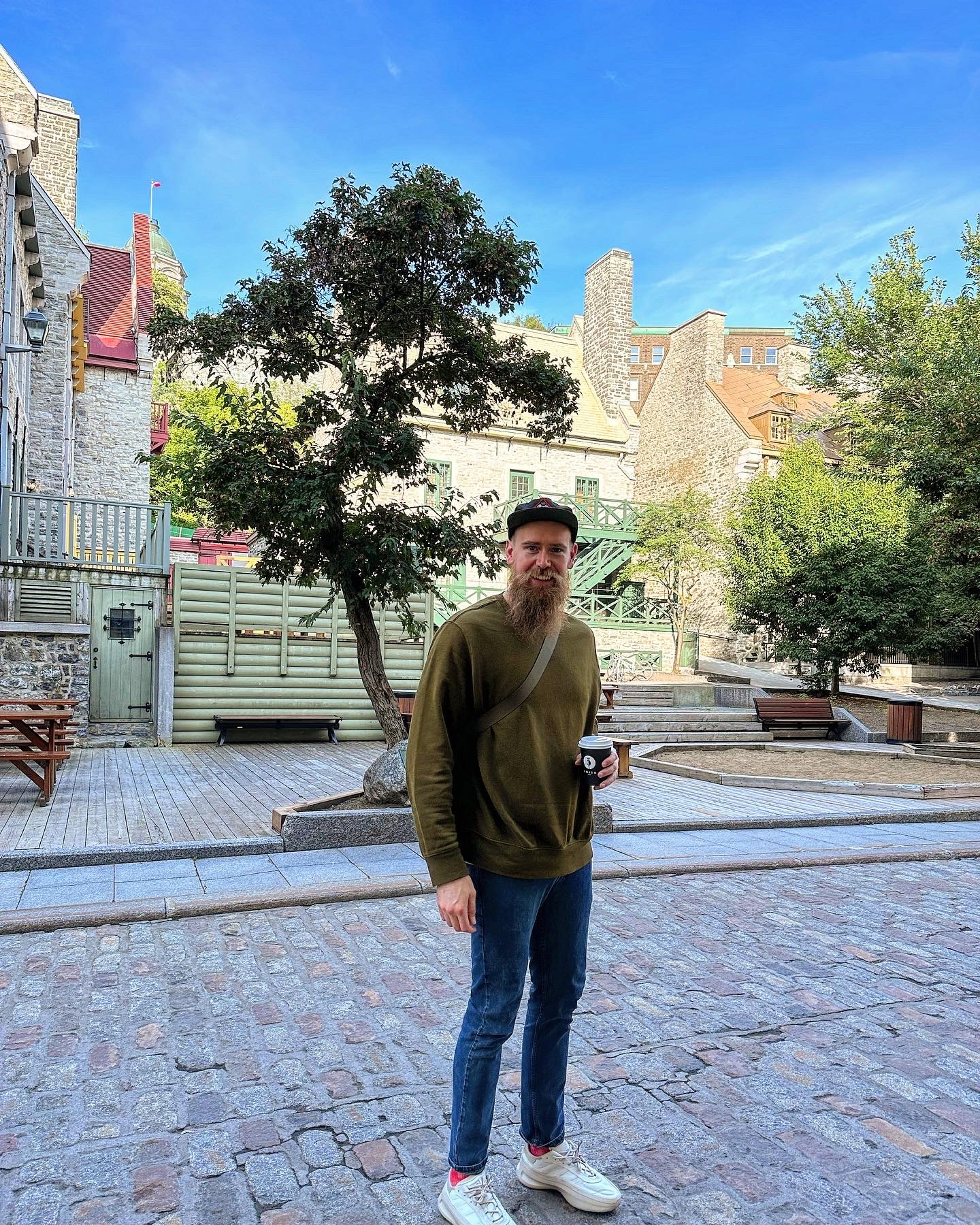 Image of Aaron Milton on vacation in Quebec City