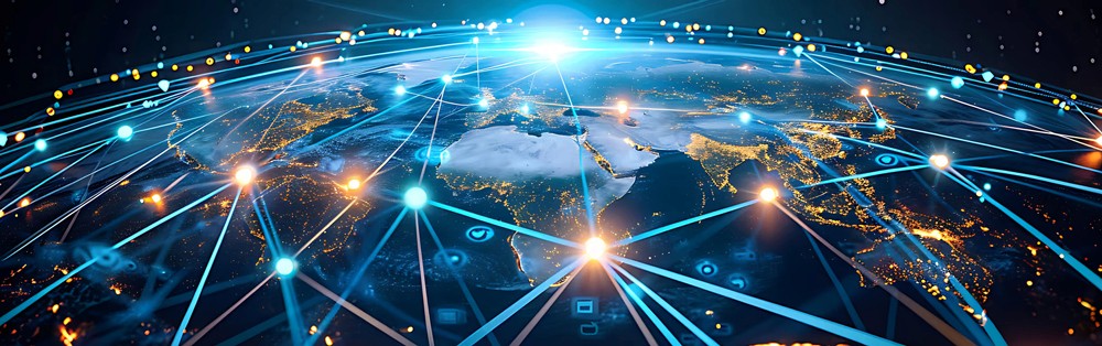 Red digital warning symbol glowing on a circuit board interface, representing active ransomware exploitation of the VMware ESXi CVE 2025 22225 vulnerability and hypervisor compromise.