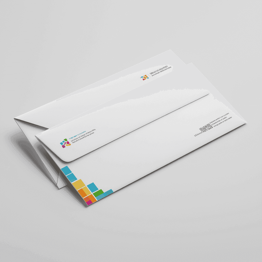 Two men discuss a project while standing at a laptop in an office.