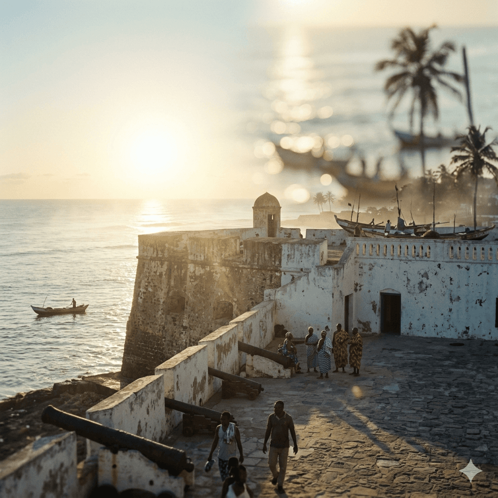 a picture of a local area in Ghana