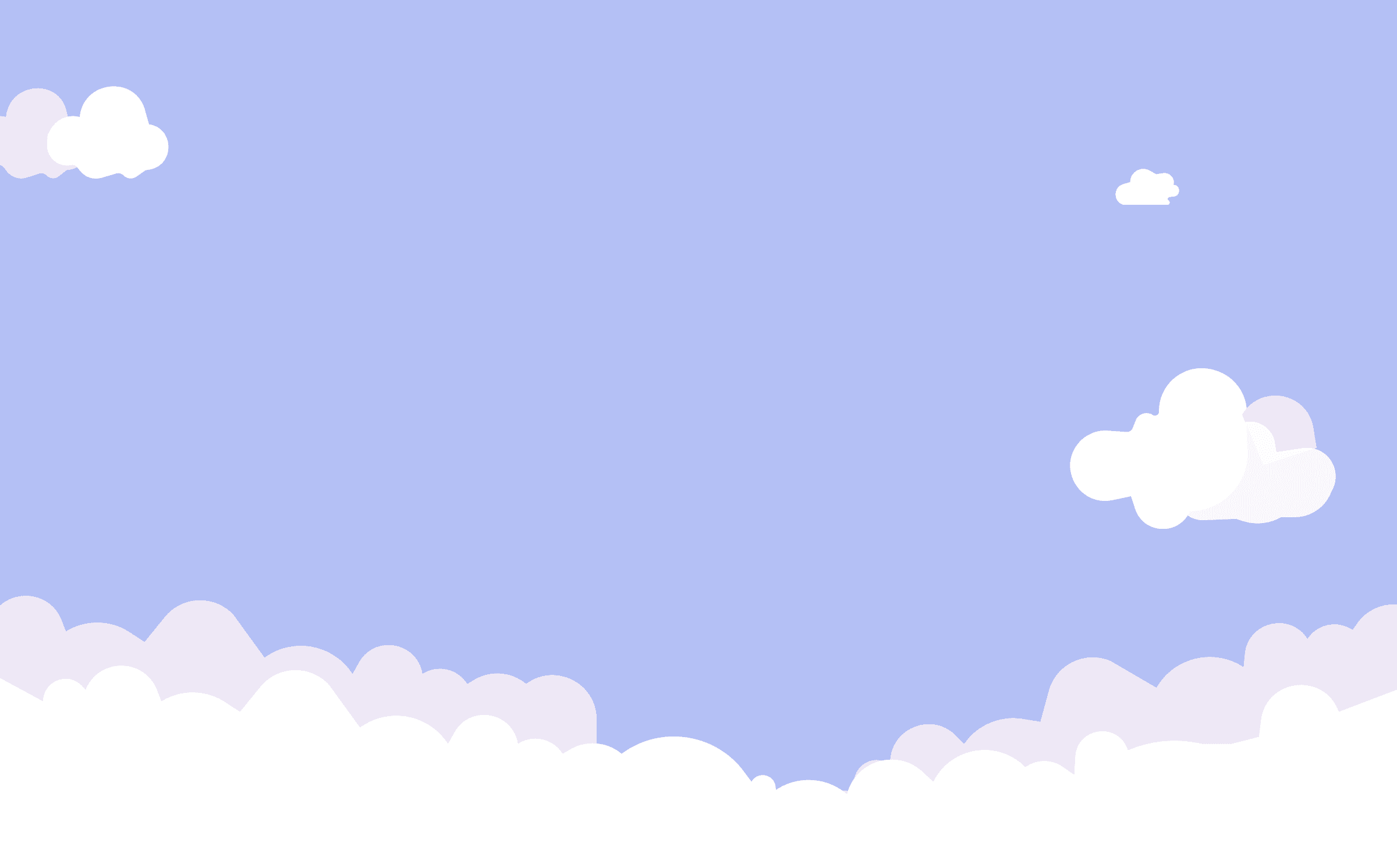 cloud illustration on a blue background