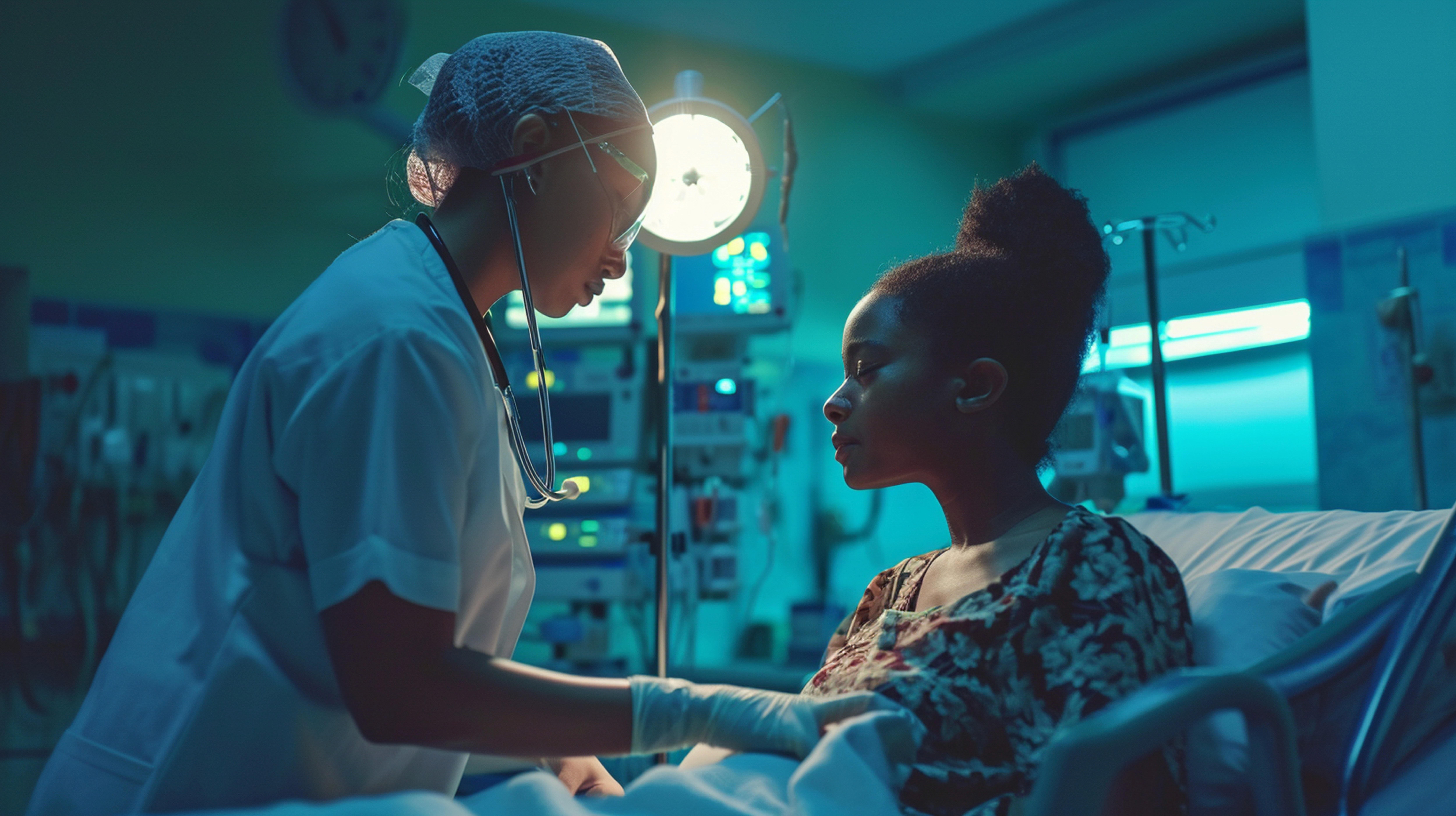 Heart model displayed alongside ultrasound image