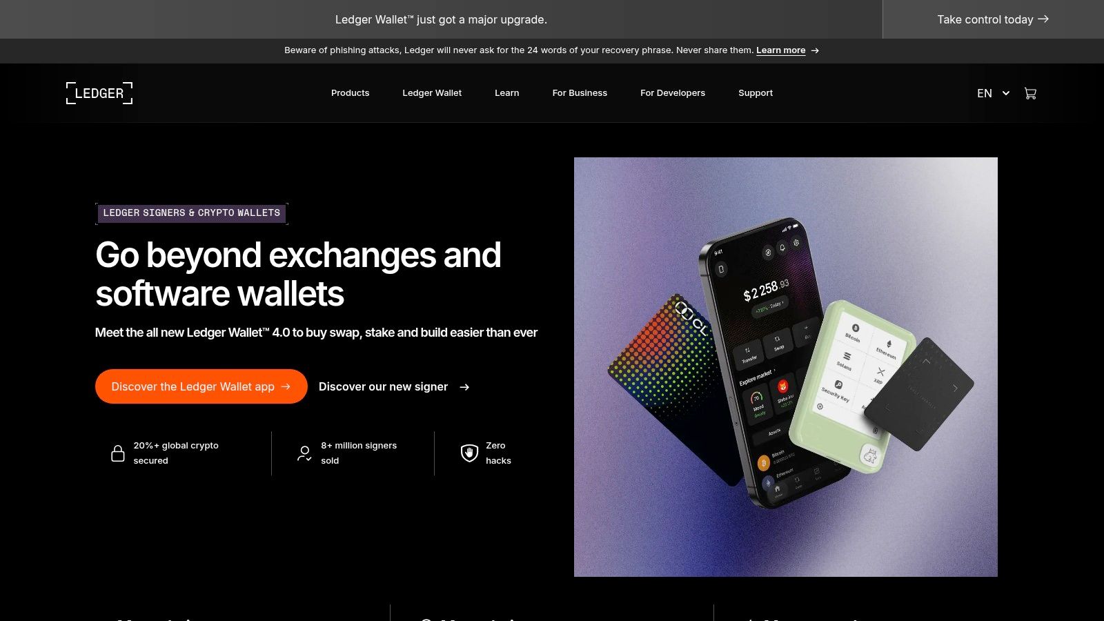 Ledger Live (with Ledger hardware)