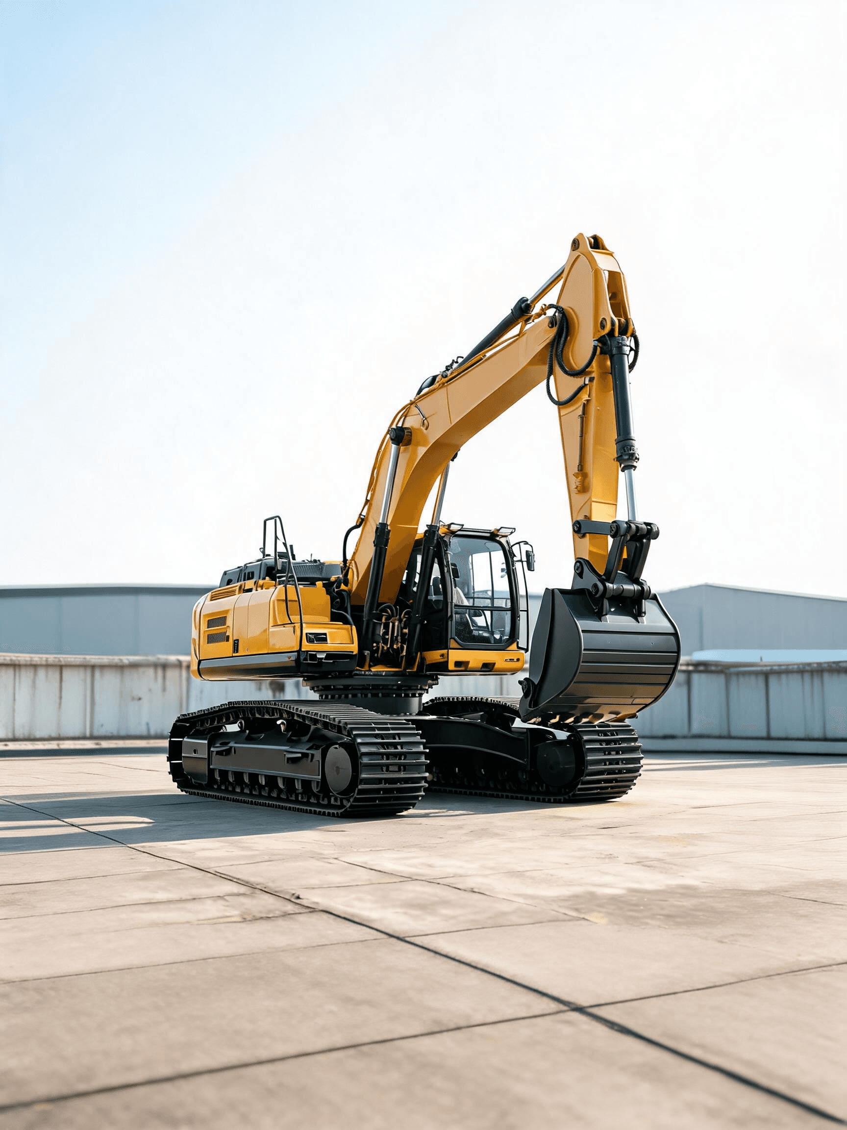 Excavator loading a dump truck on open ground