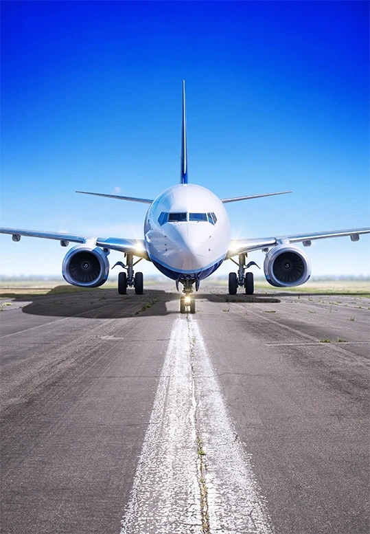 Commercial aircraft on runway highlighting complex liability issues in aviation crash claims