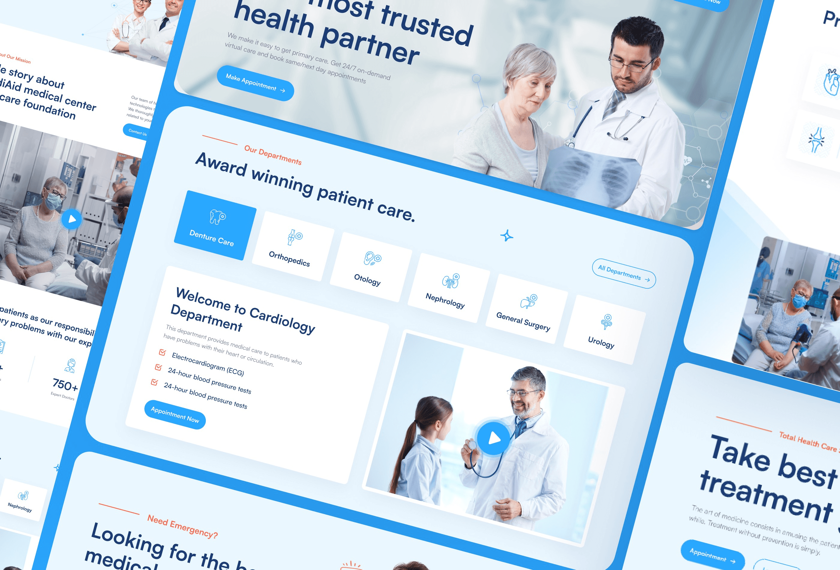 Top 12 Medical Website Templates - MediAid
