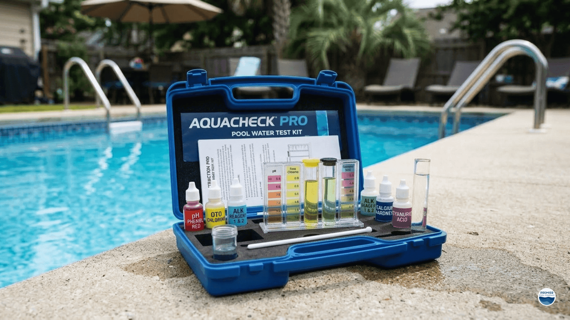 Testing pool water chemistry to protect vinyl liner lifespan and warranty
