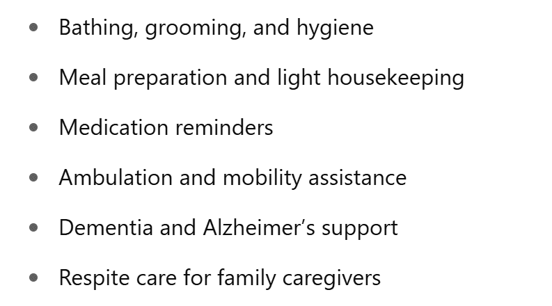 Services Offered by First Choice In-Home Care in Seattle