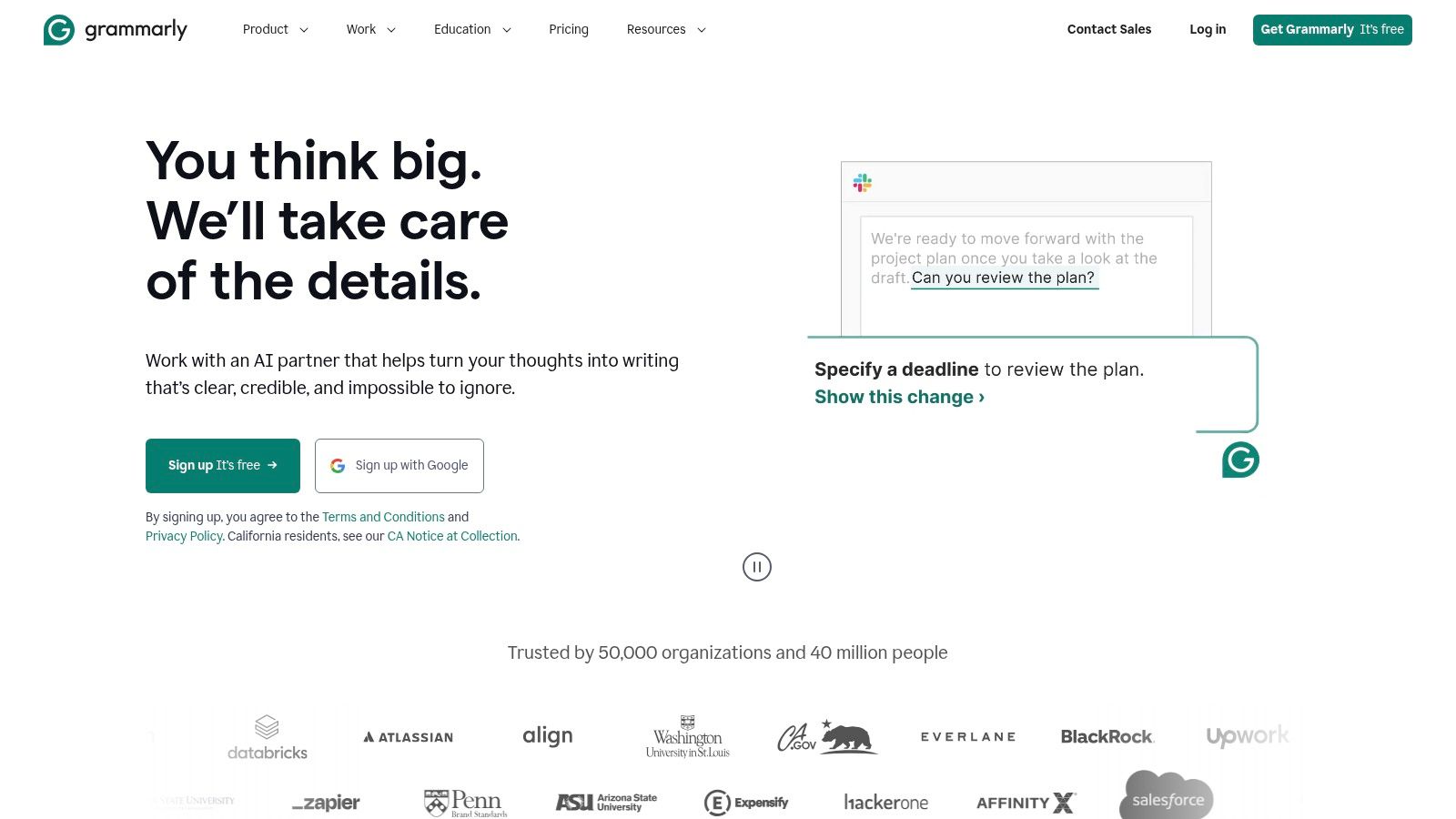 Grammarly (Free plan)