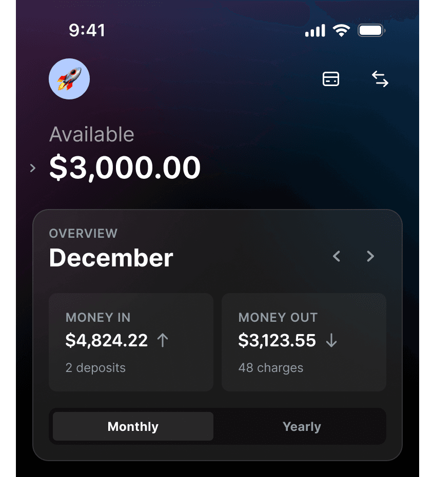 Money in and out summary