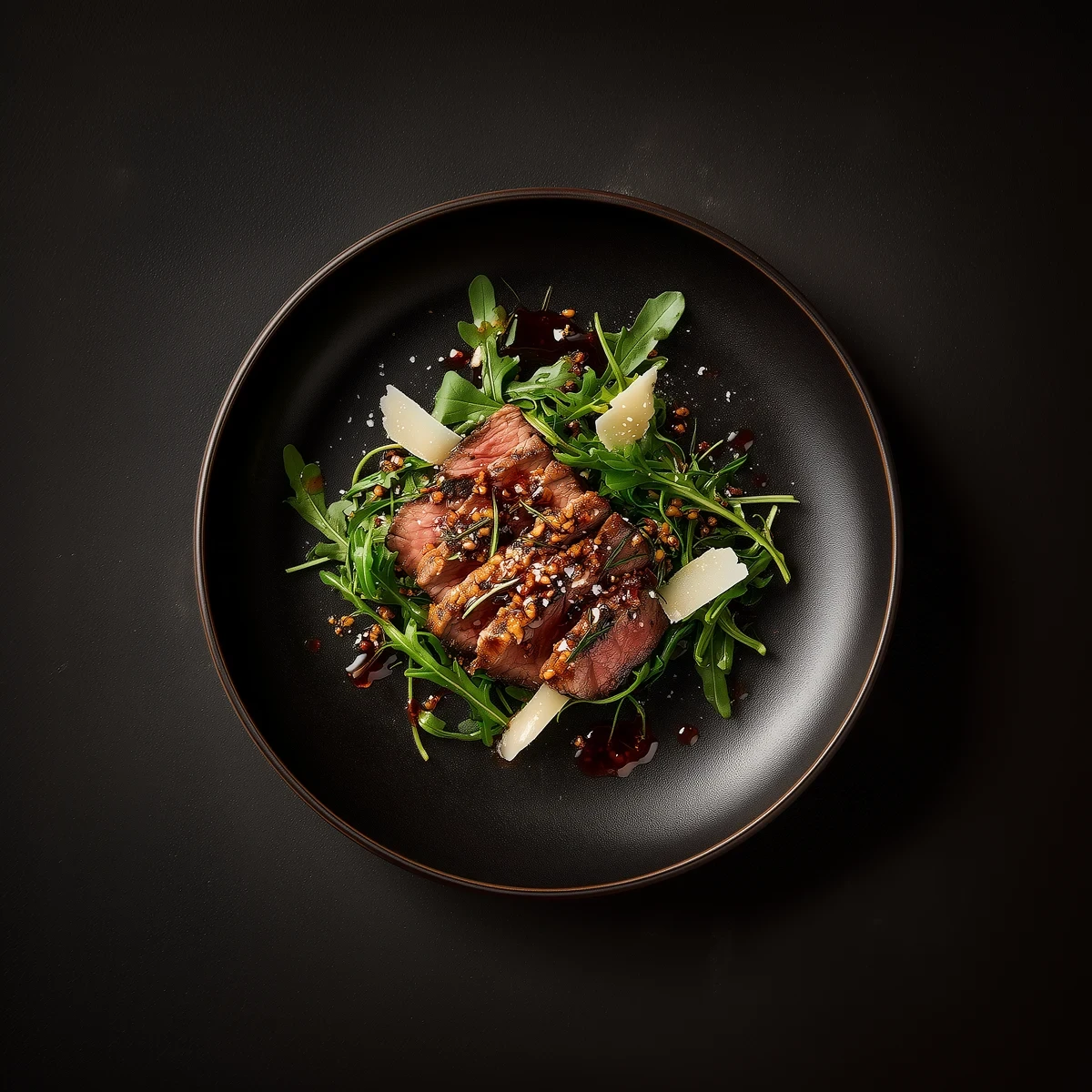 Beef tagliata dish