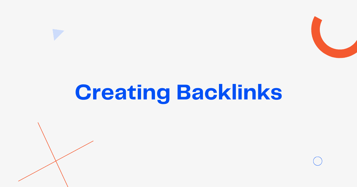 Title "Creating Backlinks"