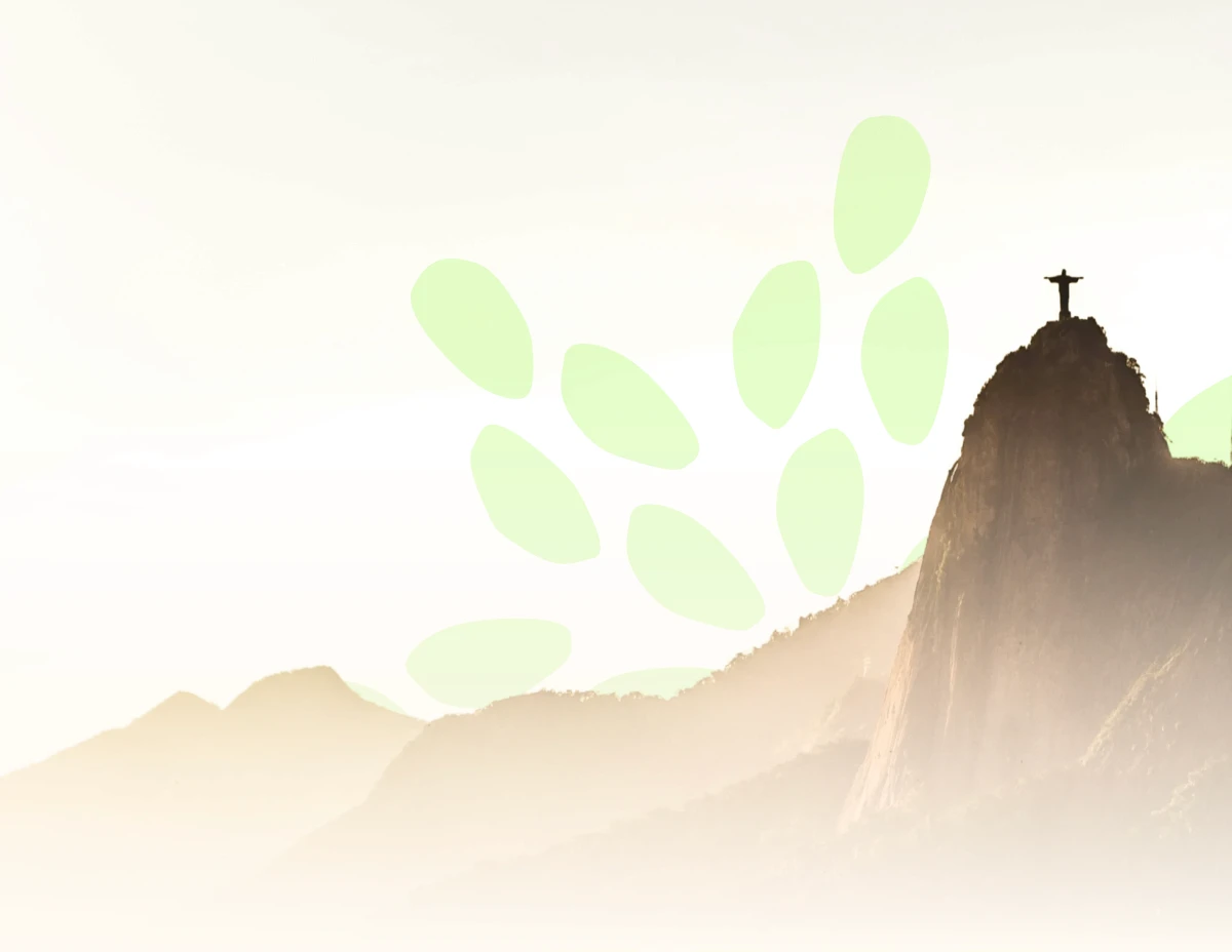Paisagem do Rio de Janeiro com Cristo Redentor