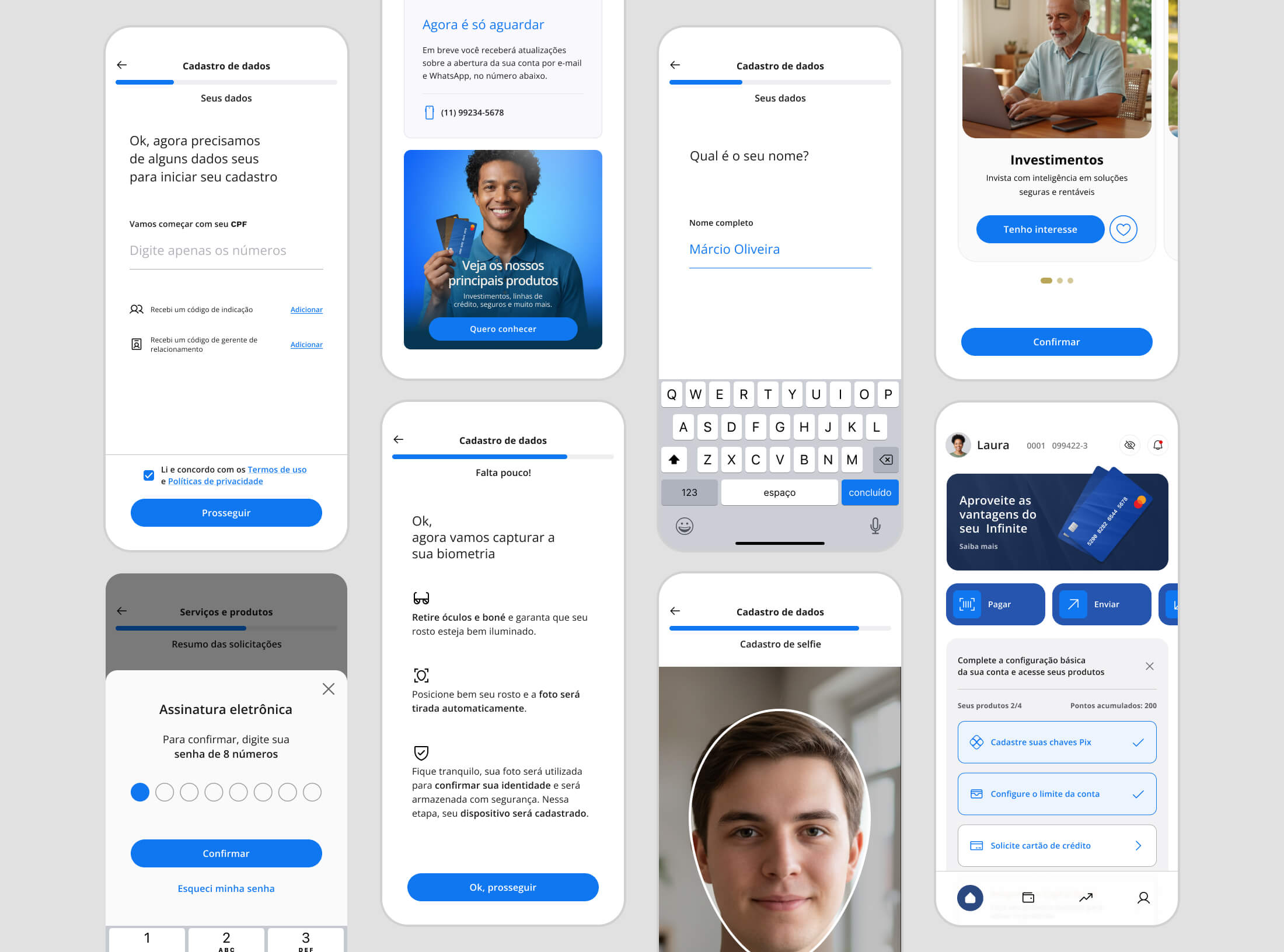 Man updating his weight on a smartwatch