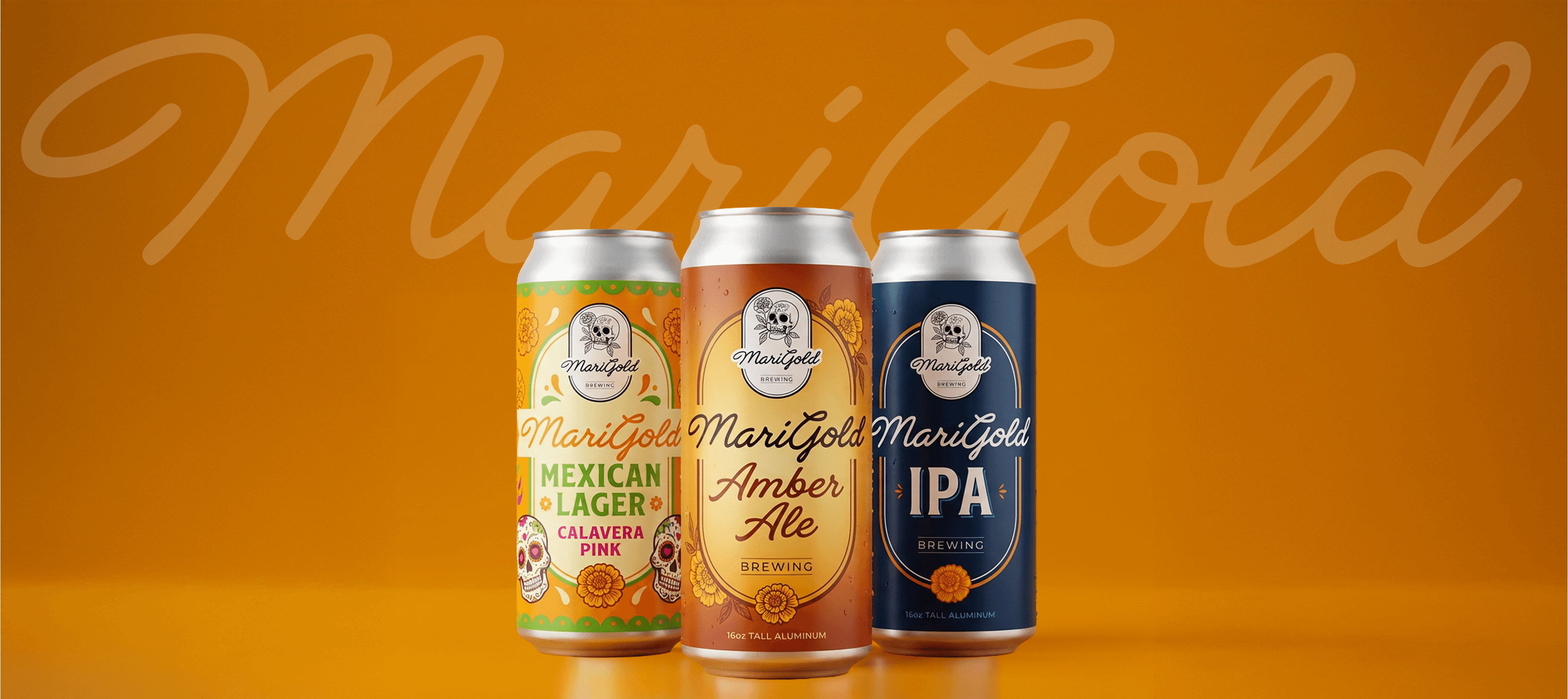 Marigold 3 beer cans