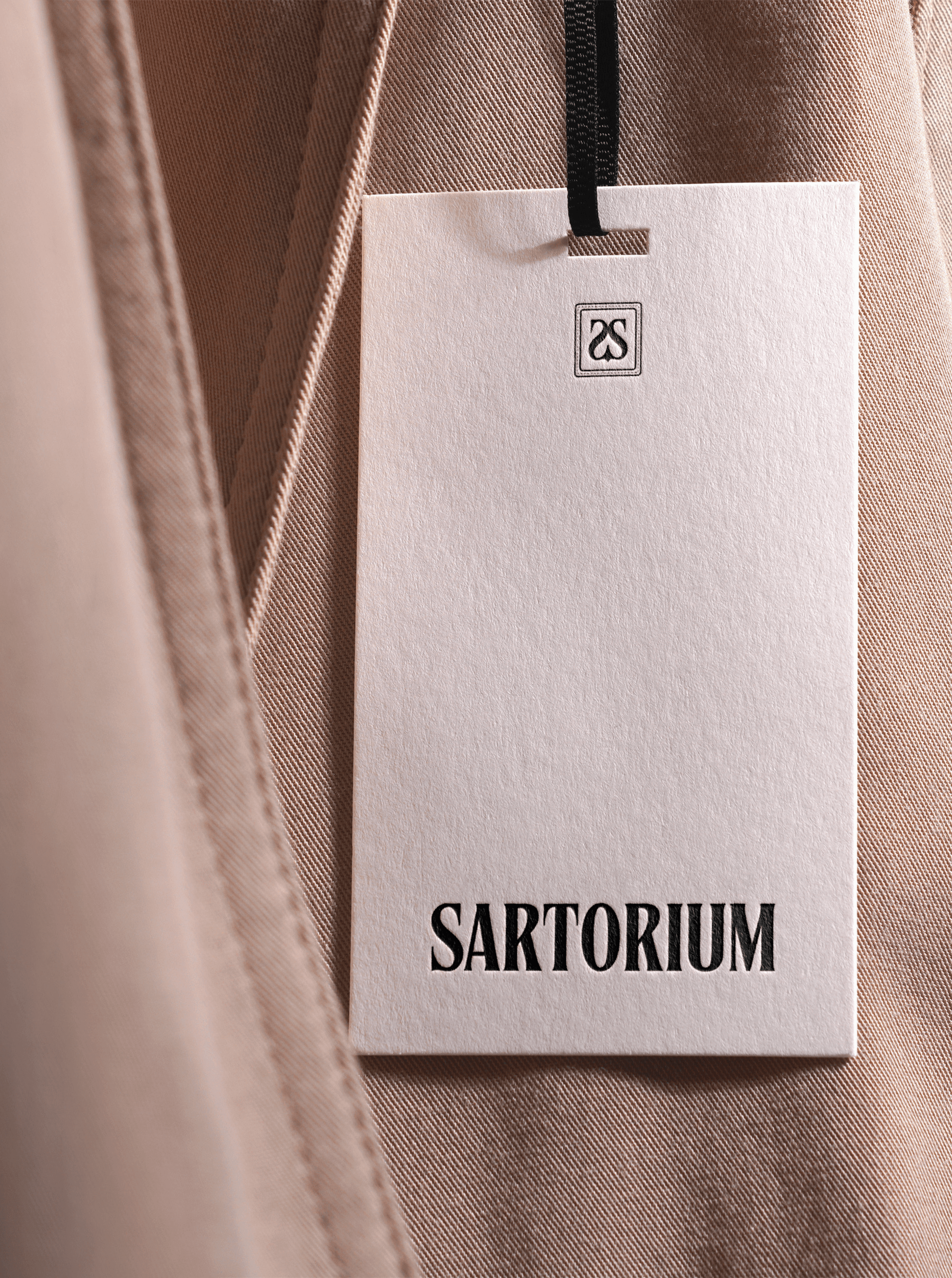 Clothing label tag mockup