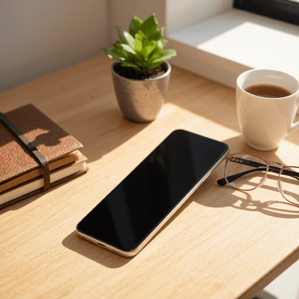 product photography of smartphone