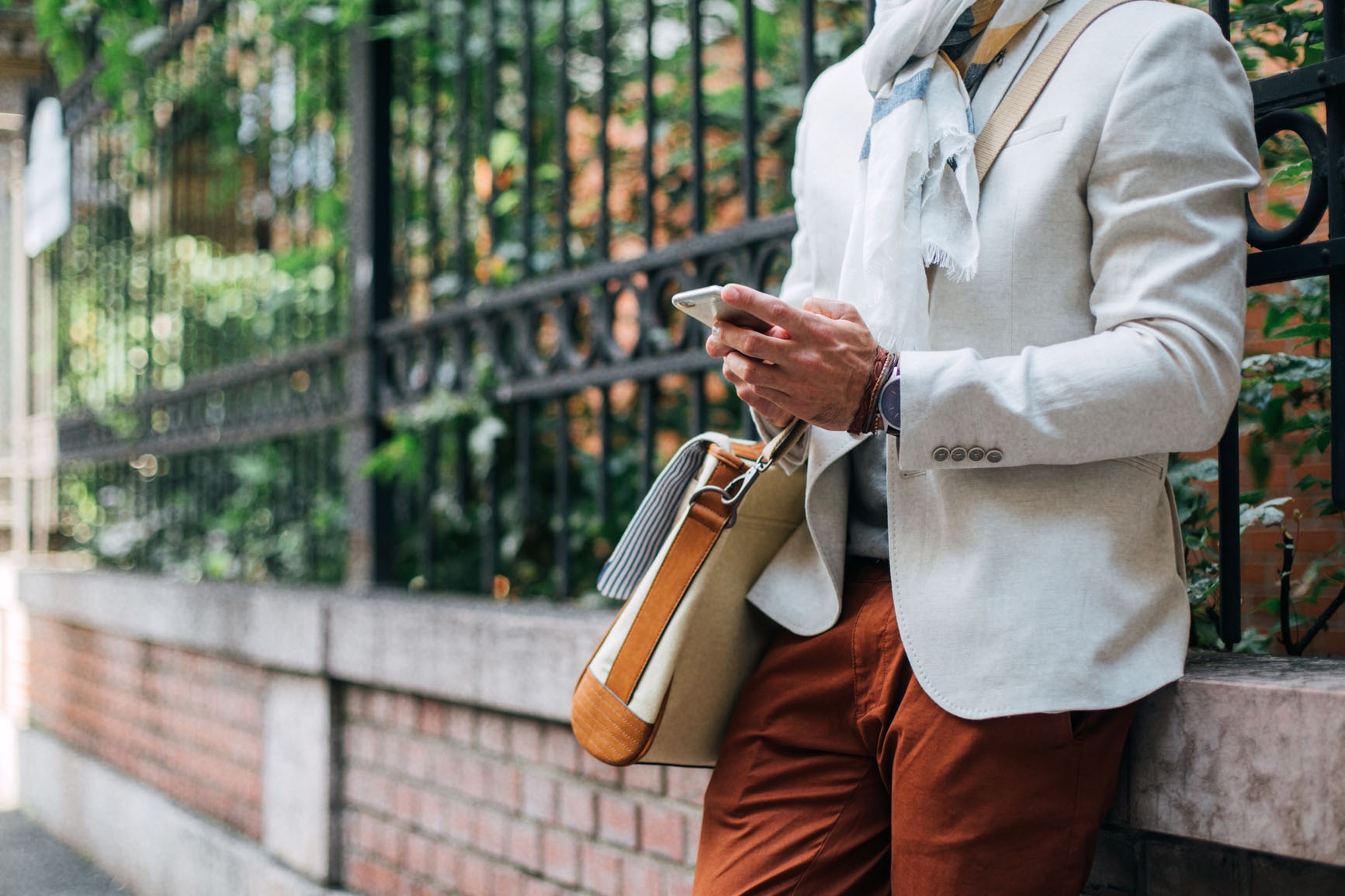 a person looking at their smartphone