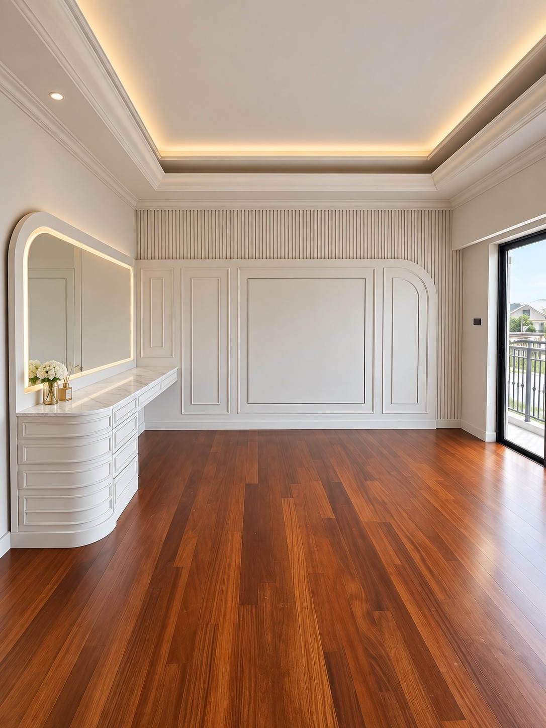 Completed wall and ceiling work — PLANE & PLACE