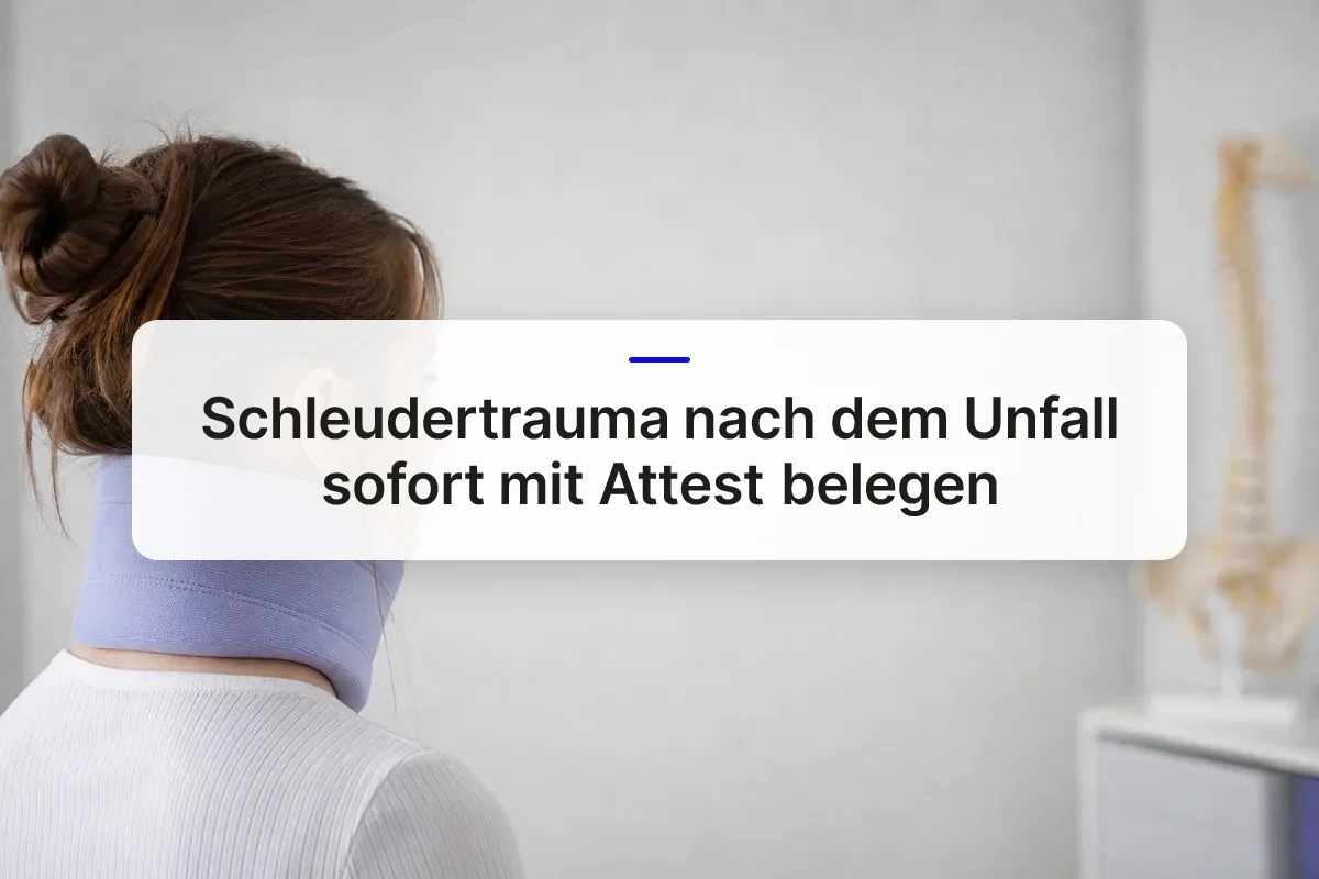 Schleudertrauma Unfall Attest overview